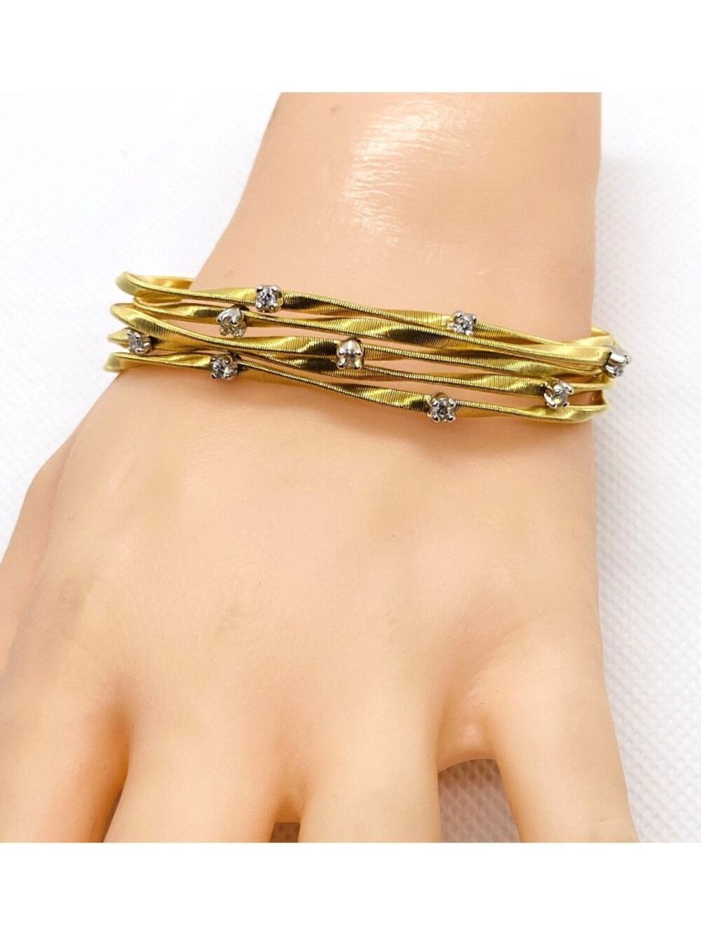 Marco Bicego Marrakech 5 Row Diamond Bracelet 18K 750